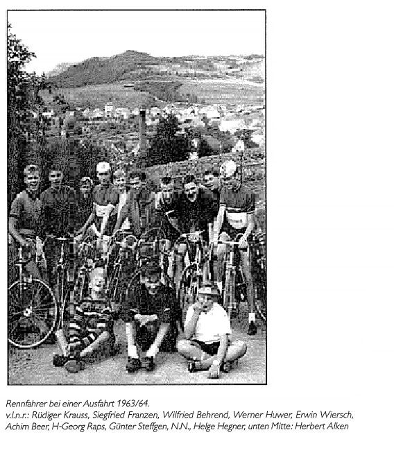 1963 Rennradfahrer Ausfahrt