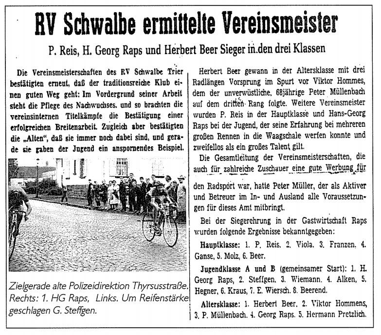 1963 Vereinsmeisterschaften
