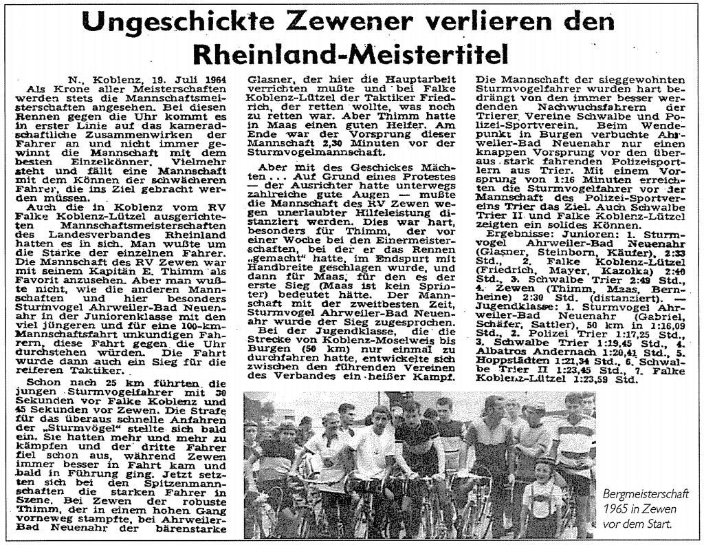 1964 Mannschaftsmeisterschaften
