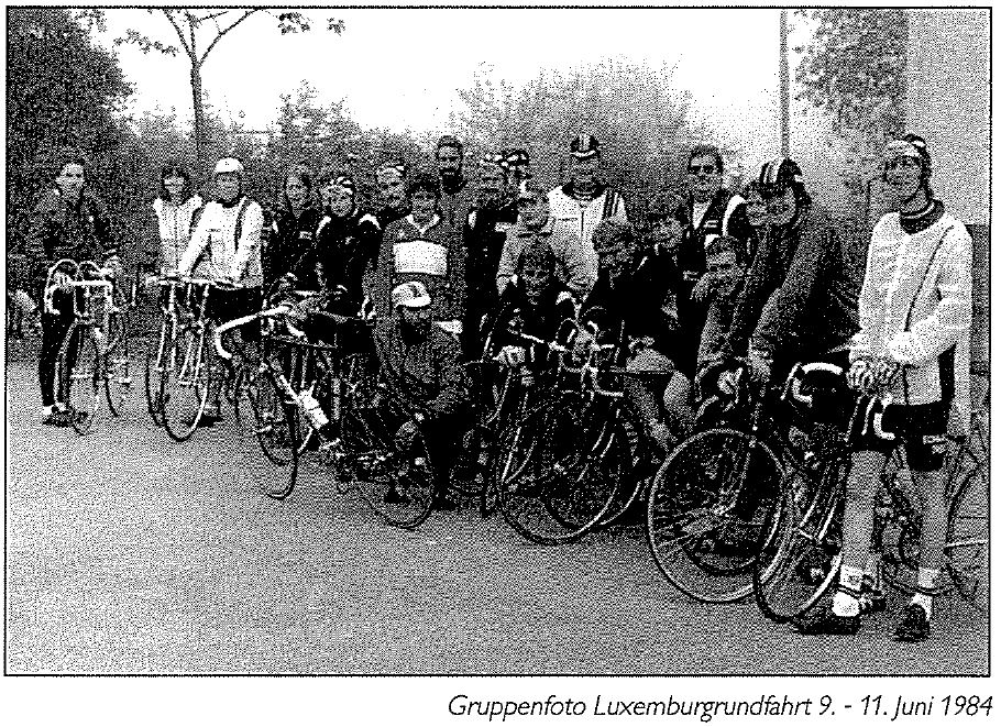 1984 Gruppenfoto Lux Rundfahrt 9-11.6.84